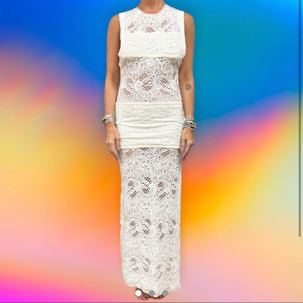 White lace IRO dress